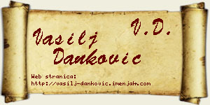 Vasilj Danković vizit kartica